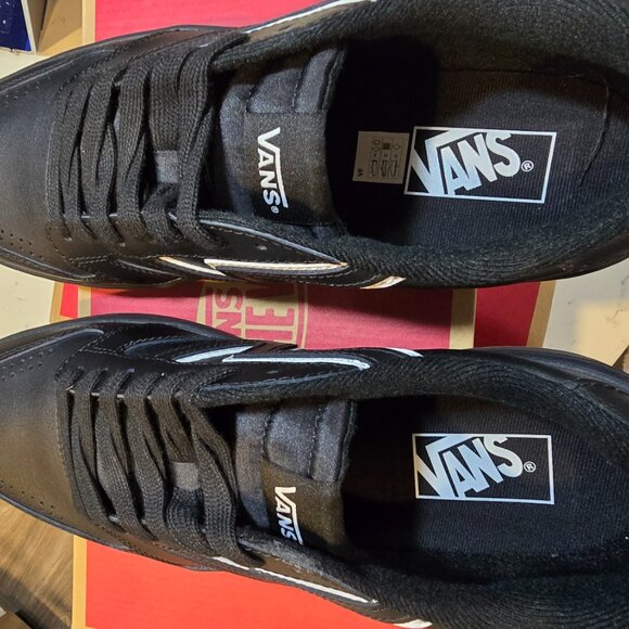 VANS LOWLAND 2.0 SNEAKERS SHOES Black / White VN000D6RB8C MEN SZ 10.5 SKATEBOARD - Picture 8 of 14